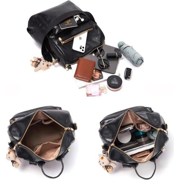 Women Backpack Purse Multipurpose Design Handbags Shoulder Bag